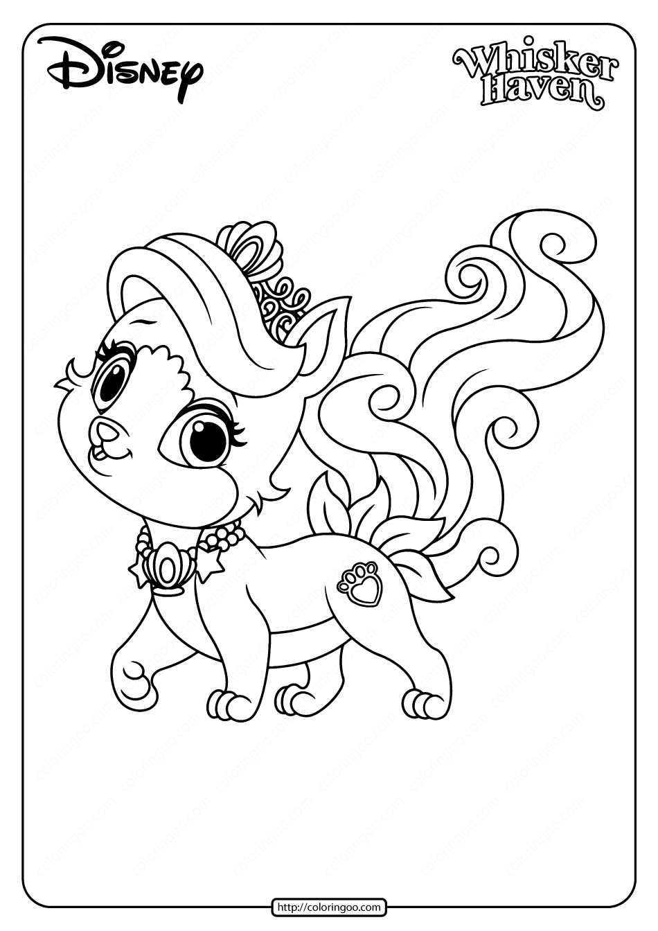 Printable palace pets treasure pdf coloring page palace pets coloring pages disney coloring pages