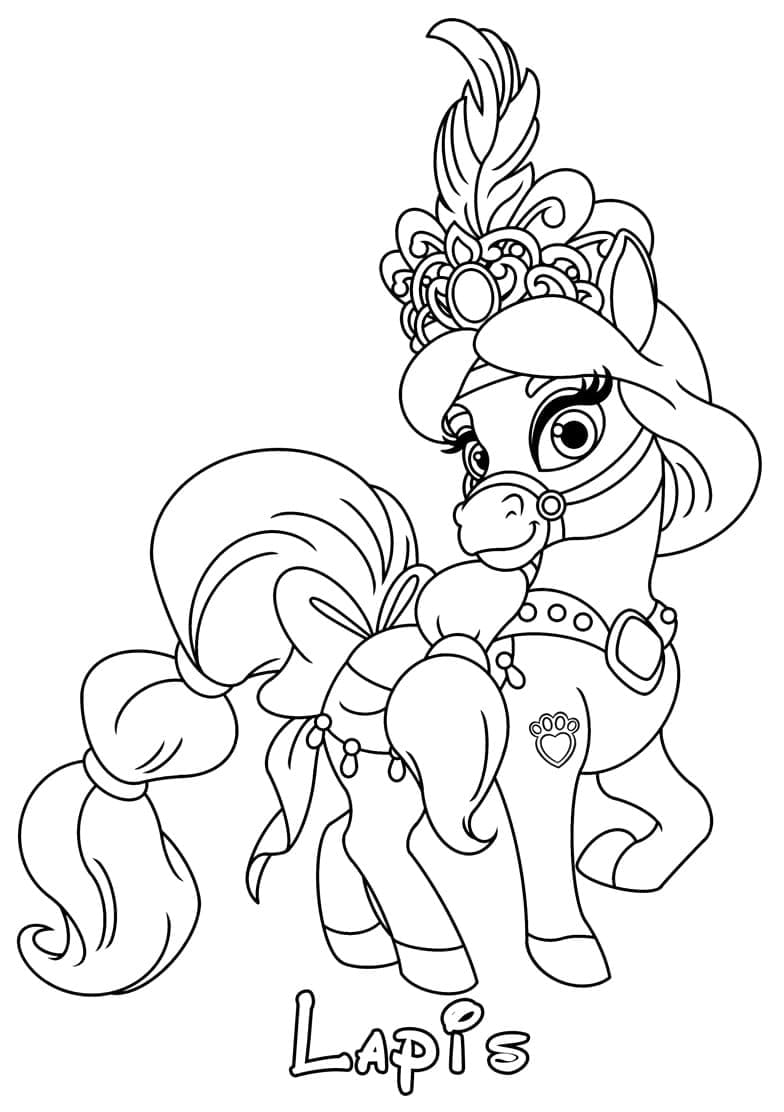 Lapis from palace pets coloring page