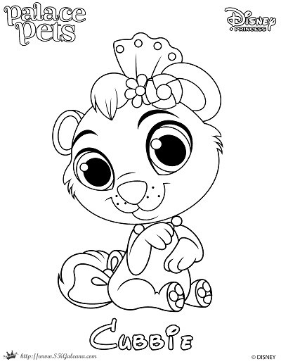 Coloring page of cubbie from princess palace pets by skgaleana on