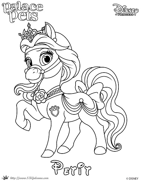 Petit princess palace pet coloring page skgaleana by skgaleana on