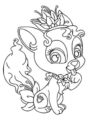 Free printable palace pets coloring pages for adults and kids