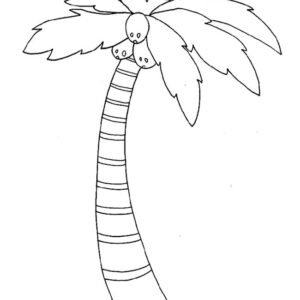 Palm leaf coloring pages printable for free download