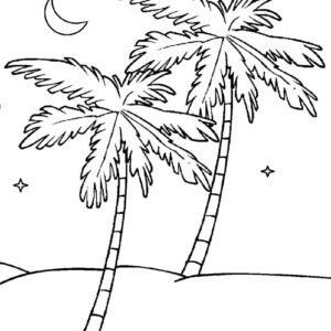 Palm leaf coloring pages printable for free download