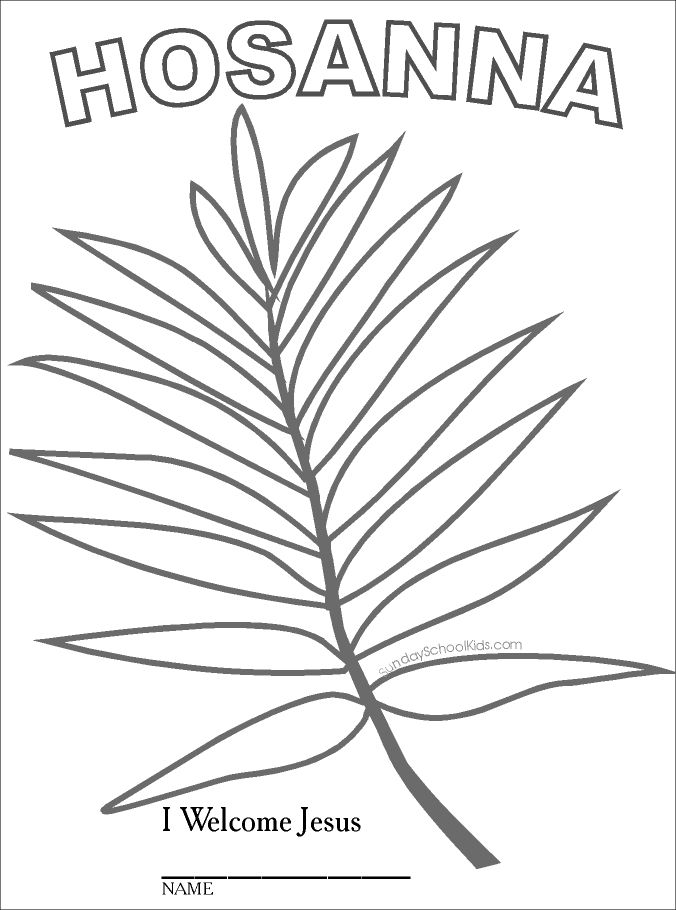 Free printable palm branch template