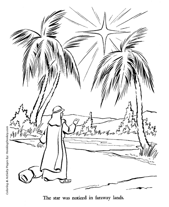 Religious christmas bible coloring pages