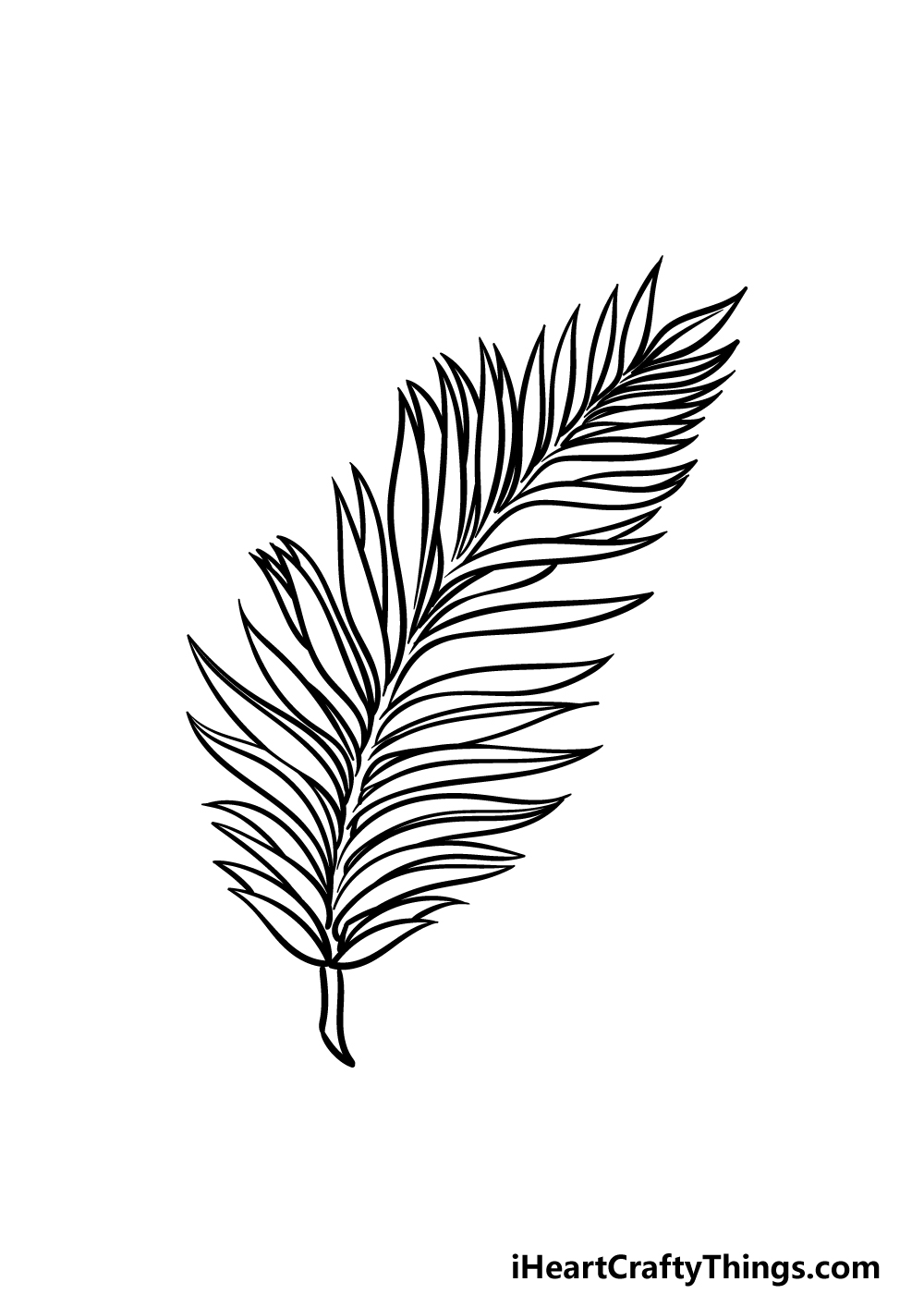 Palm leaf drawing