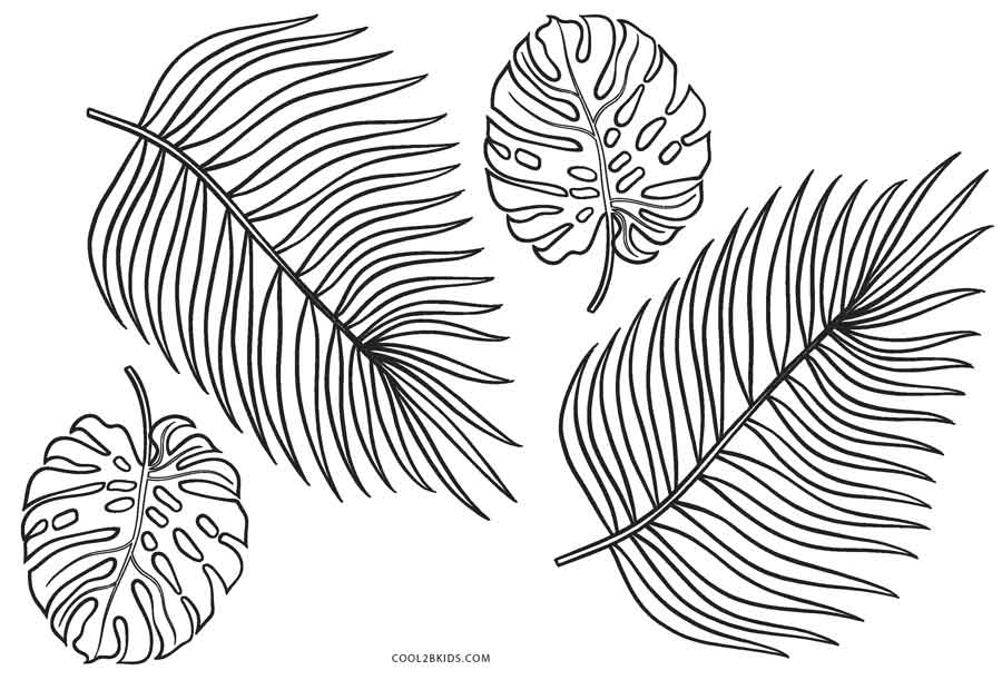 Free printable leaf coloring pages for kids