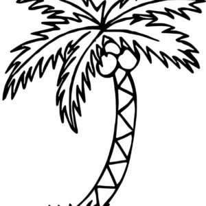 Palm leaf coloring pages printable for free download