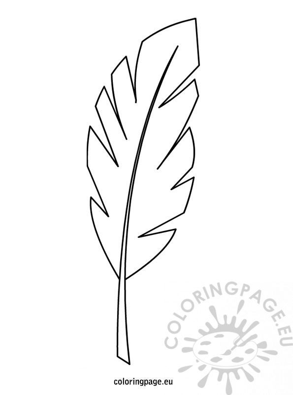 Palm branch template palm sunday leaf coloring page leaf template printable palm branch