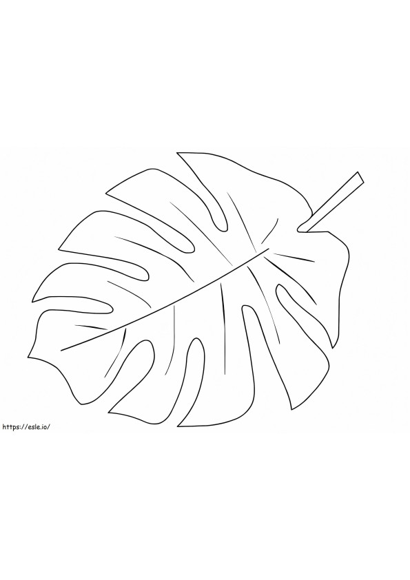 Palm leaf coloring page