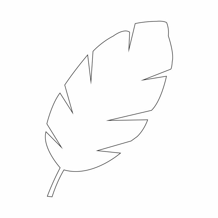 Palmtreeleaftemplateprintable leaf template leaf template printable leaf coloring page