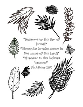 Palm sunday coloring sheet by hilda siemens tpt