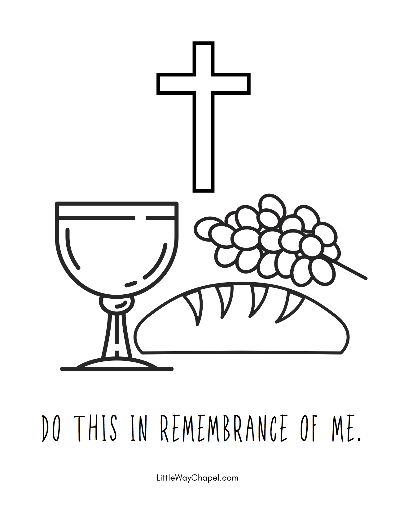 Holy week coloring pages â little way chapel