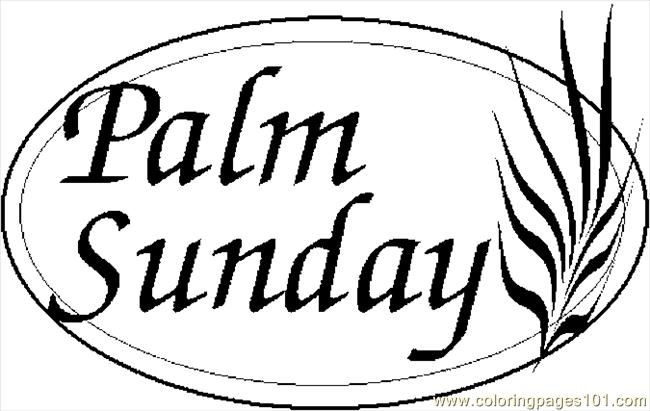 Palm sunday coloring page free holidays pages clip art