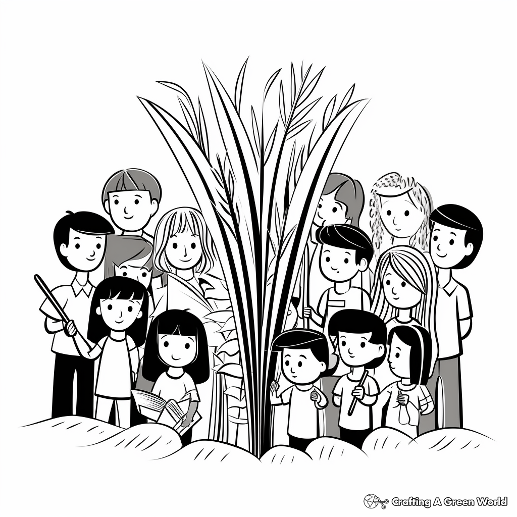 Palm sunday coloring pages