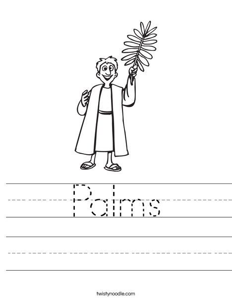 Palms worksheet