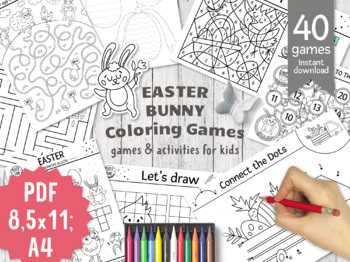 Easter coloring games sunday school coloring pages and activities