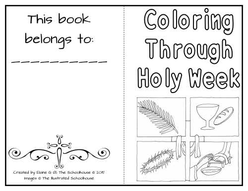 Coloring through holy week booklet made by teachers