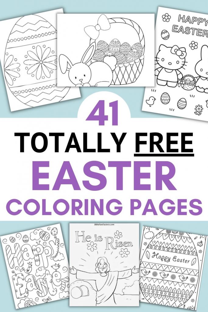 Free easter coloring pages