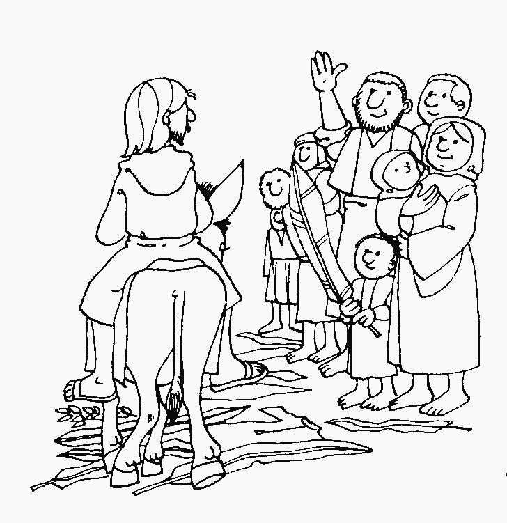 Palm sunday coloring pages