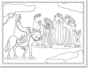 Free religious coloring pages for easter holy week