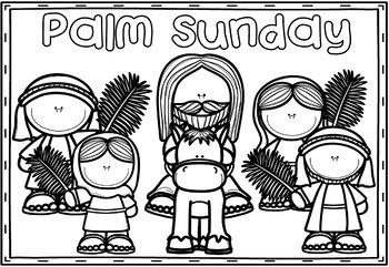 Easter holy week coloring pages bible theme by ponder and possible