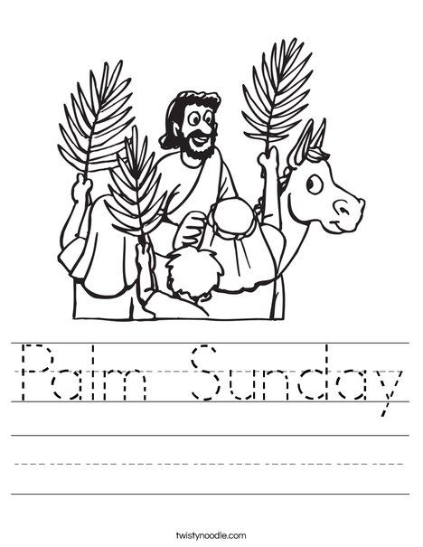 Palm sunday worksheet sunday school coloring pages palm sunday palm sunday activities