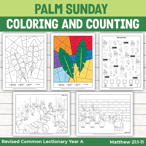 Palm sunday activity pages