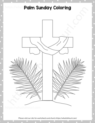 Palm sunday coloring pages printable