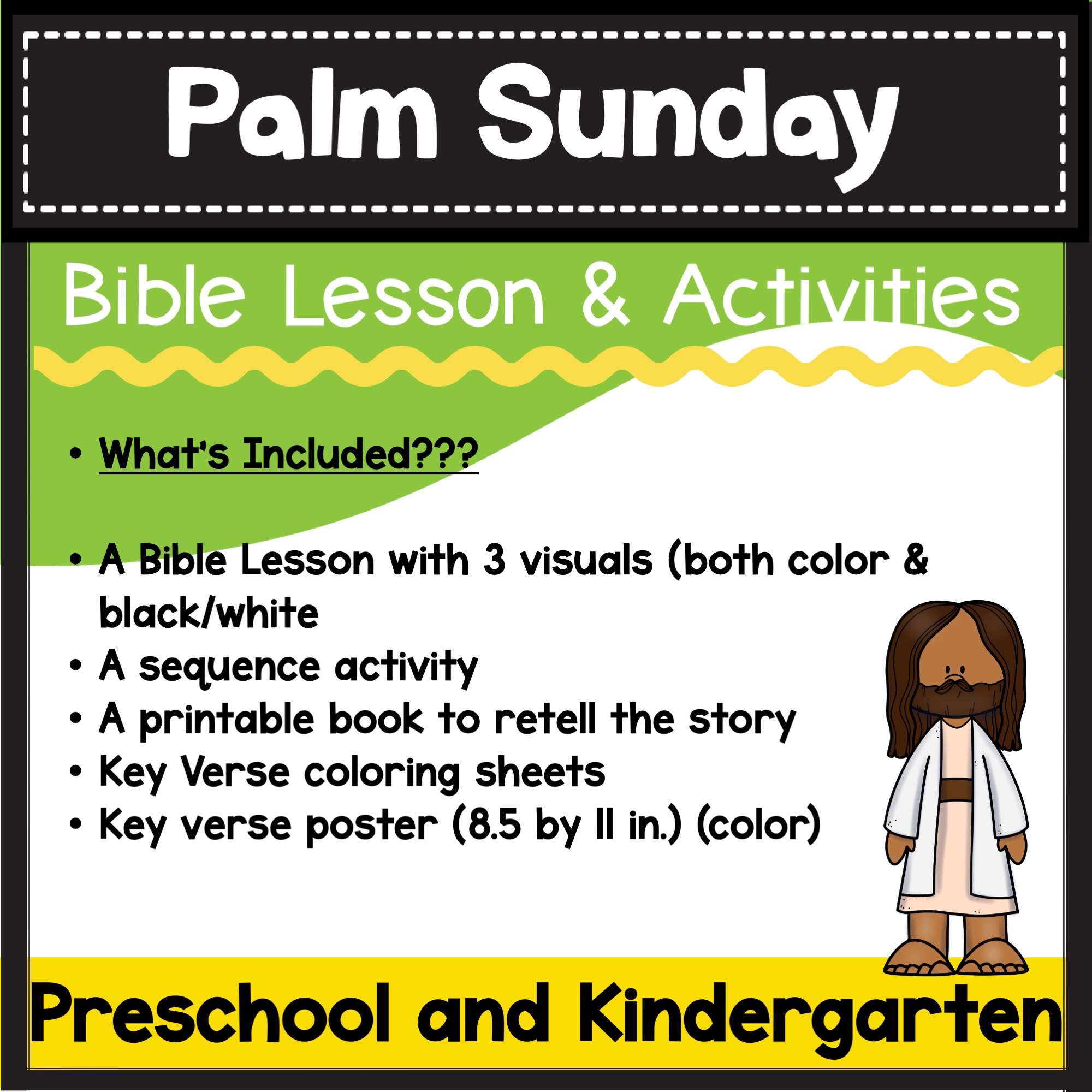 Palm sunday easter bible lesson and activities made by teachers