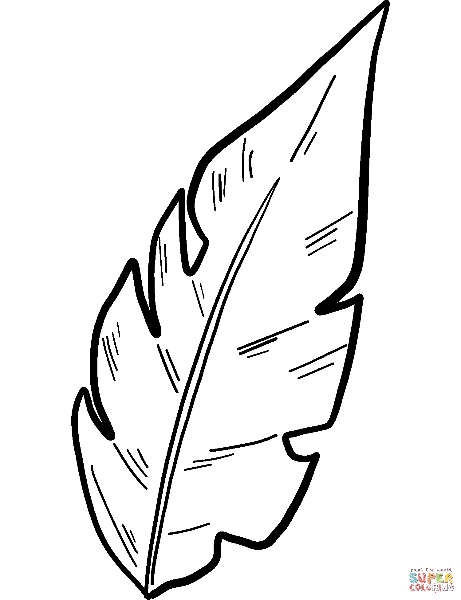 Palm leaf coloring page free printable coloring pages