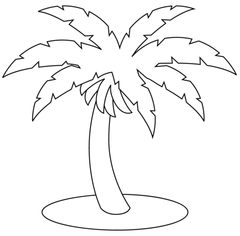 Banana tree coloring page free printable coloring pages