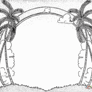 Palm tree coloring pages printable for free download