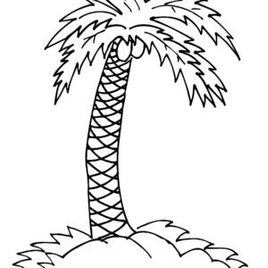 Palm leaf coloring pages printable for free download