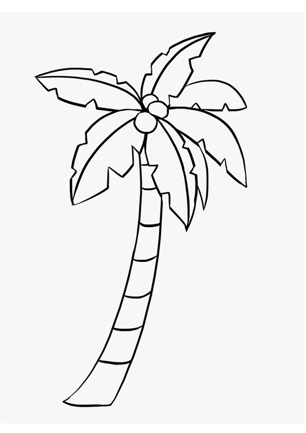 Coloring pages coconut tree coloring pages for kids