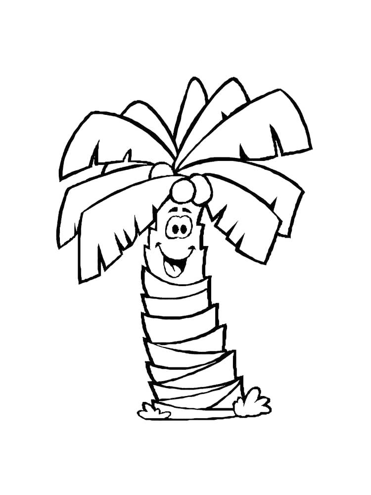 Palm tree coloring pages