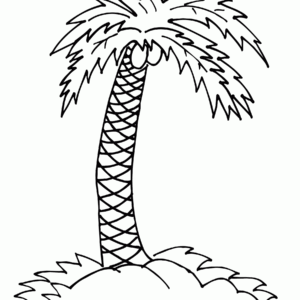 Palm tree coloring pages printable for free download