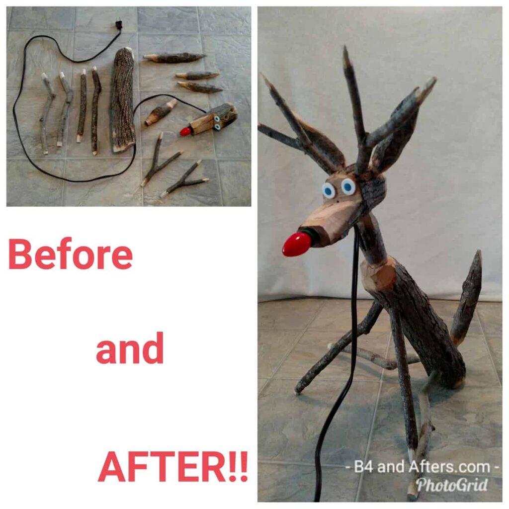 Hand crafted rudolph reindeer â