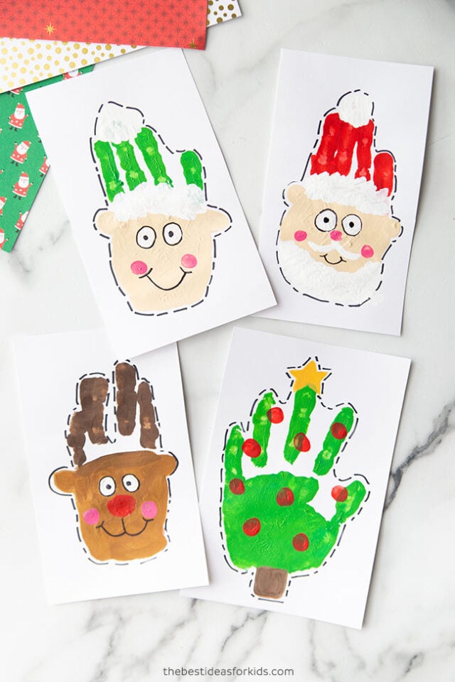 Christmas handprint art