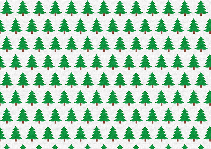 Christmas trees wrapping paper template free printable papercraft templates