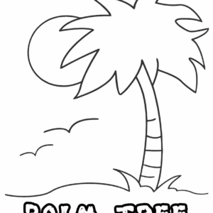 Palm tree coloring pages printable for free download