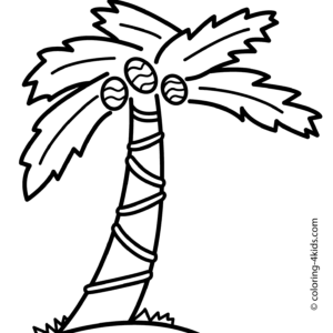 Palm tree coloring pages printable for free download