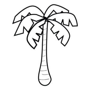 Palm tree coloring pages printable for free download