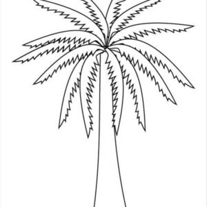 Palm tree coloring pages printable for free download