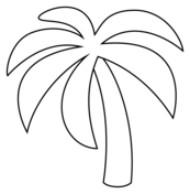 Palm tree coloring pages free coloring pages