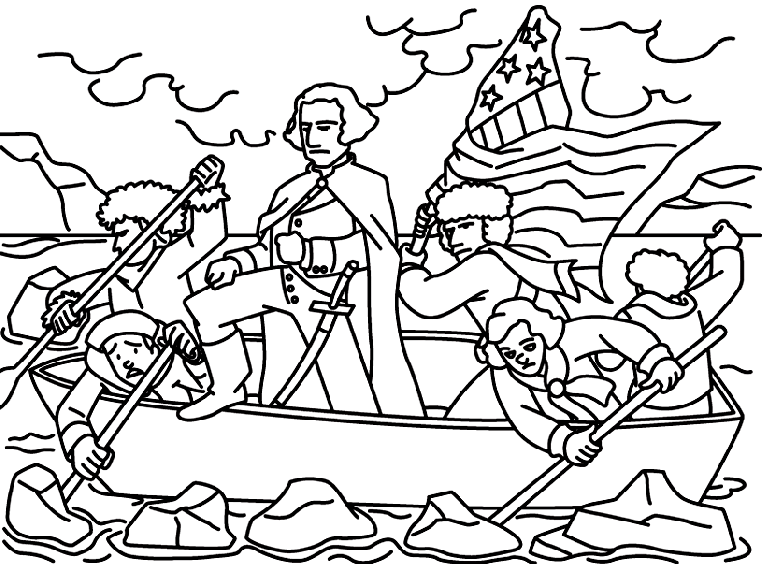 George washington coloring pages