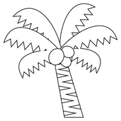 Palm tree coloring pages free coloring pages