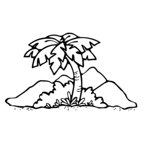 Palm tree coloring pages printable for free download