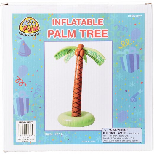 Palm tree inflate decoration