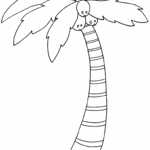 Palm tree coloring pages printable for free download